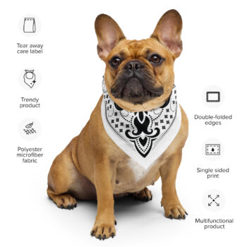 Stylish Paisley Design Dog Bandana