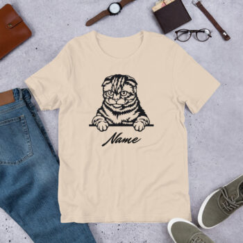 Custom Scottish Fold Cat T-shirt